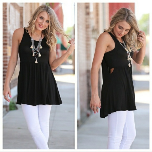 Infinity Raine Tops - NWT BLACK TANK TOP